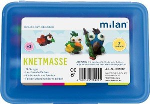 Knetmasse 14er Box blau Milan
